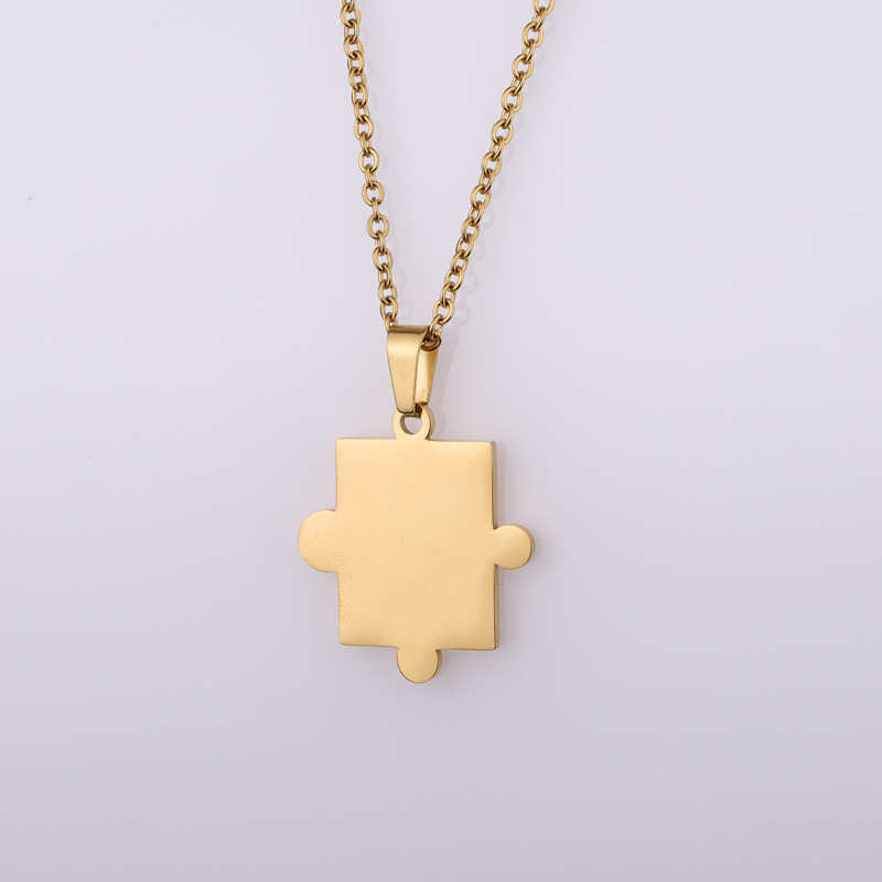 Personalized Geometry Pattern Puzzle Necklace Combination Necklace